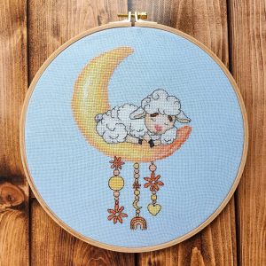 Sleeping on the Moon – cyfrowy wzór haftu krzyżykowego