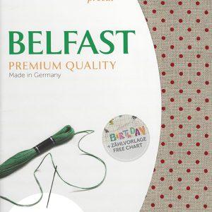 Belfast | 32ct | 5391 | Petit Point Natural / Red Dots